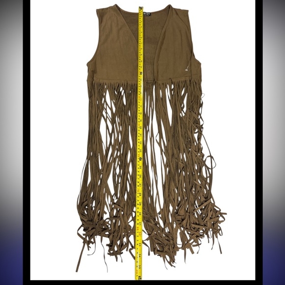 Boho Statement: Deep Chocolate Suede Fringe Vest - Fashion Nova - Picture 5 of 6